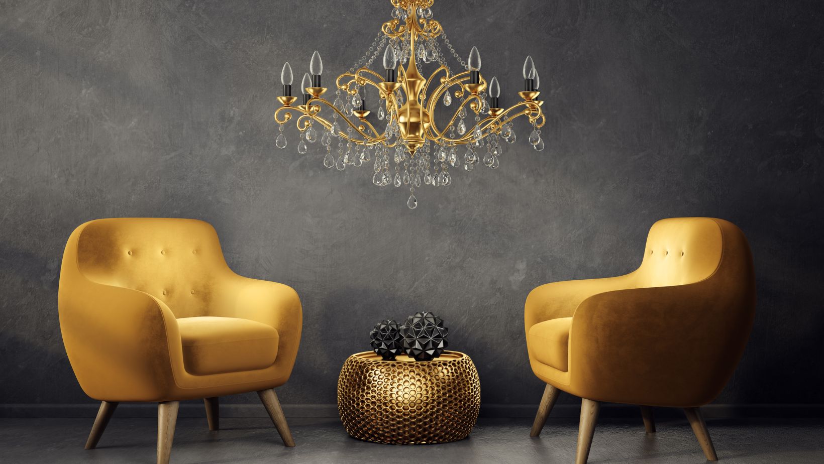 black and gold home decor ideas